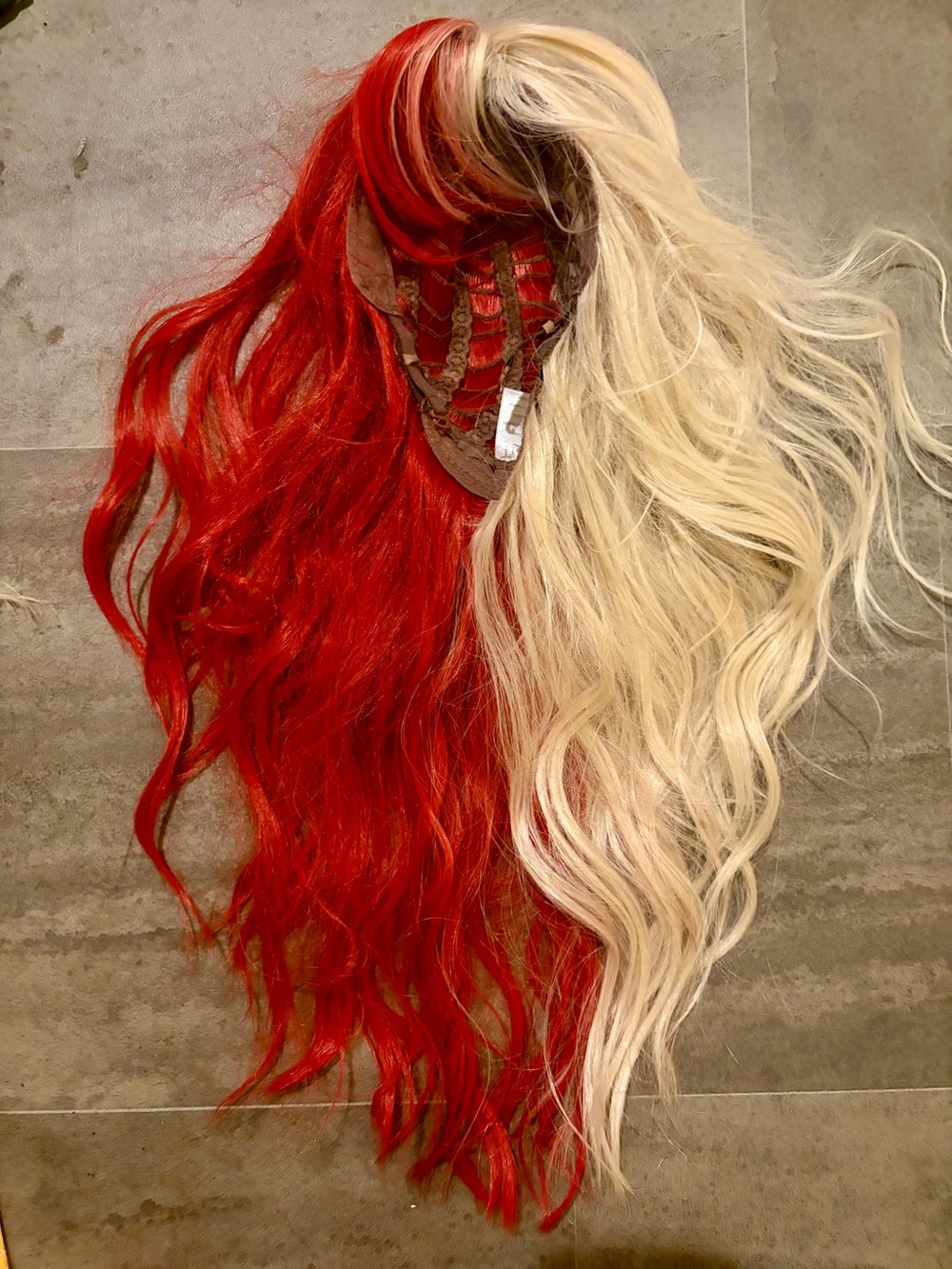 Spirit Red and Blonde Long Wavy Clip-In Hairpiece